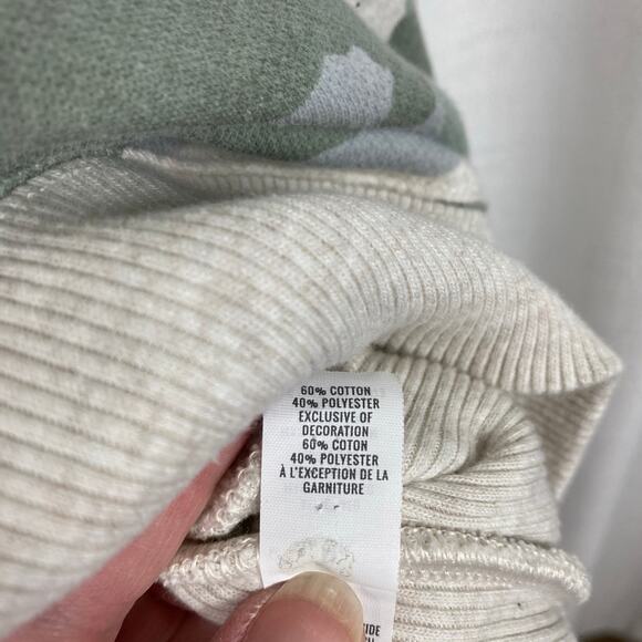 Aerie Cream Camouflage Oversized Good Vibes Sweatshirt Sz.M - Picture 12 of 13